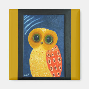 Aimant Ma première peinture de hibou