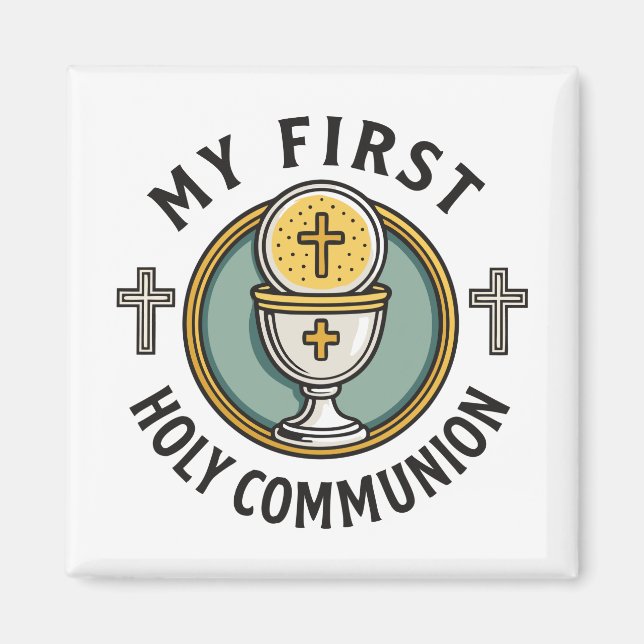 Aimant Ma première Sainte Communion Eucharistie 1ère Chré (Devant)