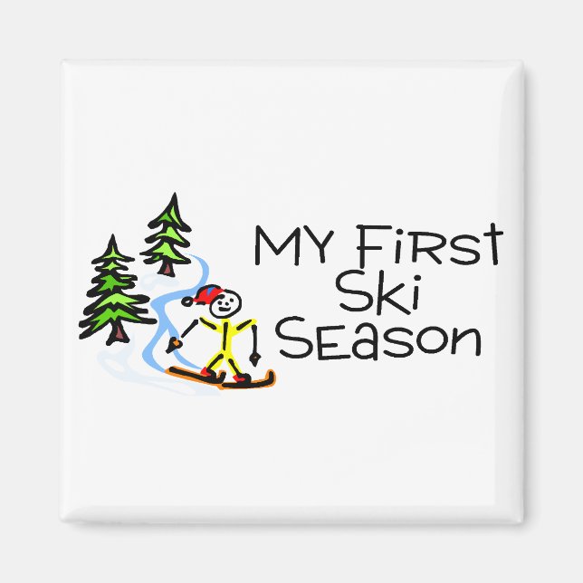 Aimant Ma Première Saison De Ski (Devant)