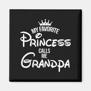 Aimant Ma princesse préférée appelle grand-père chemise m