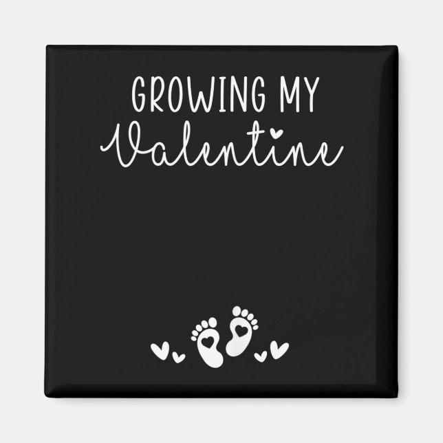 Aimant Ma Saint-Valentin de Grossesse de Future Maman Val (Devant)
