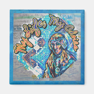 Aimant Ma Vie, Mon Choix. Femme princière et fractale