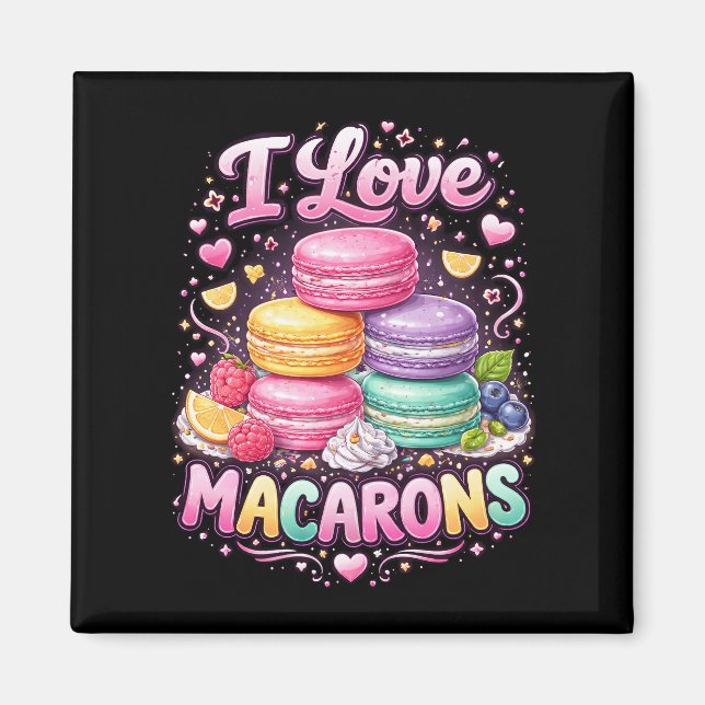Aimant Macarons Amour Sucré (Devant)