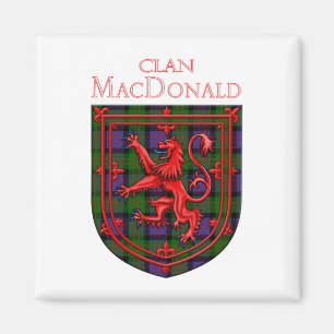 Aimant MacDonald Tartan Scottish Plaid Lion Rampant