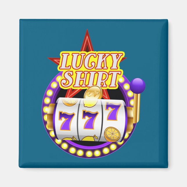 Aimant Machine à sous de casino drôle Jackt Lucky  (Devant)
