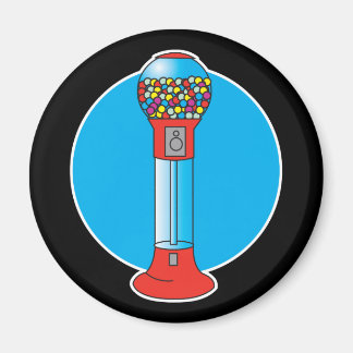 Aimant machine de gumball rétro