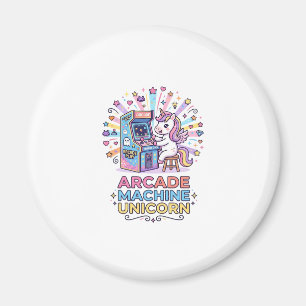 Aimant Machine de jeux vidéo licorne Art POD Licorne Impr