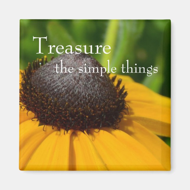 Aimant Macro Fleur Jaune (Devant)