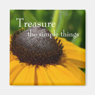 Aimant Macro jaune de fleur