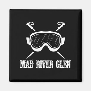 Aimant Mad river glen vermont rustique ski skieur ski