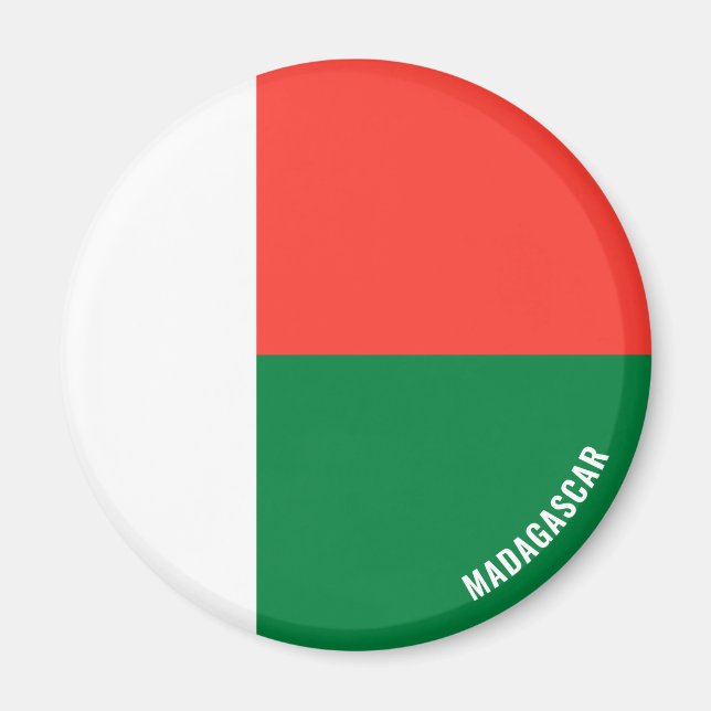 Aimant Madagascar Drapeau charmant patriotique (Devant)