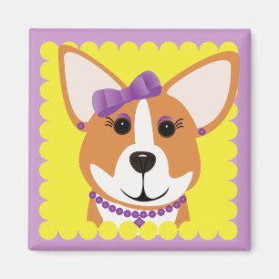 Aimant Madame de corgi