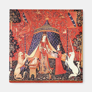 Aimant "Madame et la licorne "