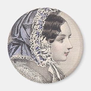 Aimant Madame victorienne dans un capot par Jules David