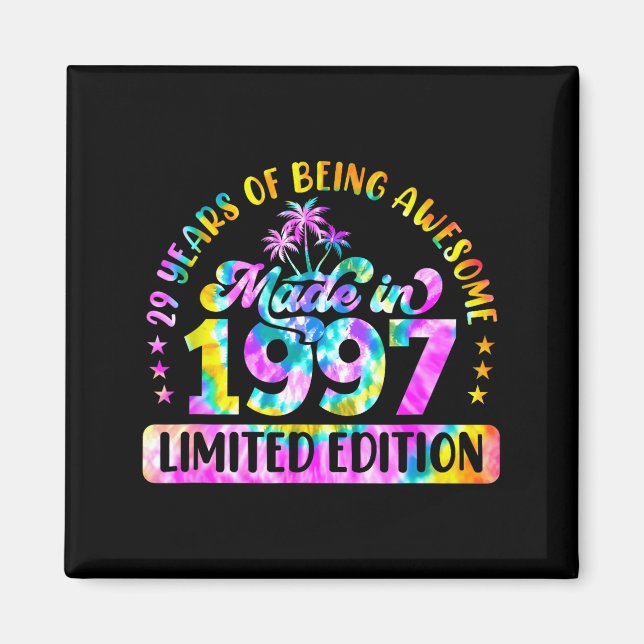 Aimant Made In 1997 Limited Edition 29 Birthday 29 Year O (Devant)