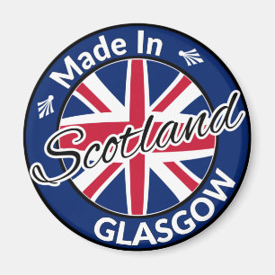 Aimant Made in Glasgow Scotland Union Jack Flag