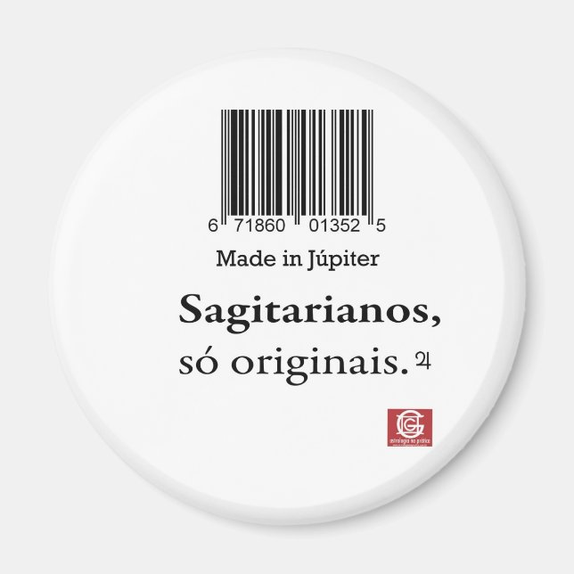 Aimant « Made in Jupiter " (Devant)