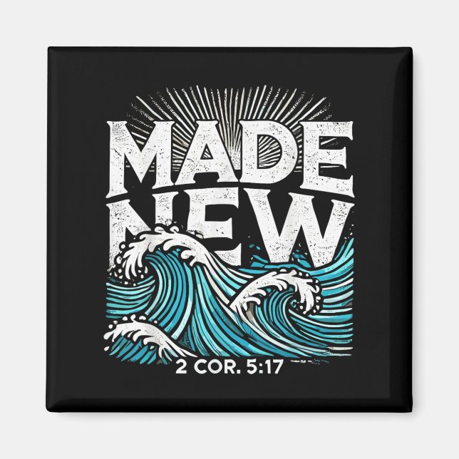 Aimant Made New Baptized Baptism  (Devant)