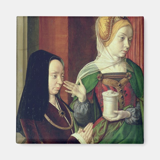 Aimant Madeleine of Bourgogne presented by St. Mary Magda (Devant)