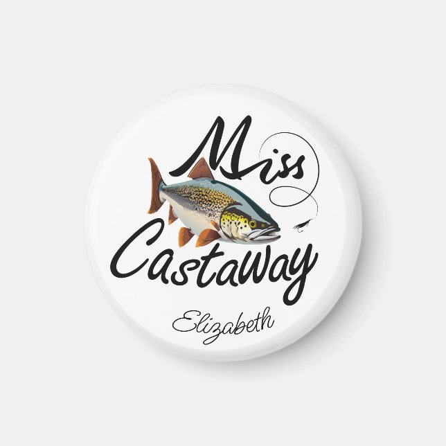 Aimant Mademoiselle Castaway Rainbow Trout (Devant)