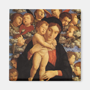 Aimant Madone des Chérubins par Andrea Mantegna