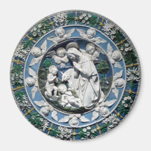 Aimant Madonna Adoring Child par Della Robbia