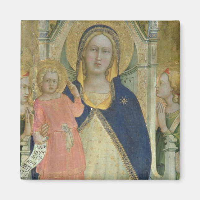 Aimant Madonna and Child enthroned with Saints, détail (Devant)