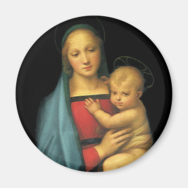 Aimant Madonna And Child, Madonna del Granduca par Raphae (Devant)