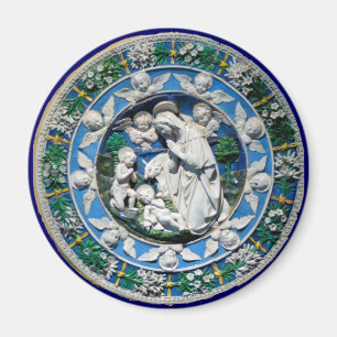 AIMANT MADONNA AVEC ENFANT ET ANGELS