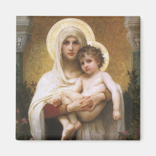 Aimant Madonna des Roses par Bouguereau