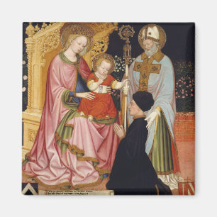 Aimant Madonna et enfant avec le donateur