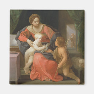 Aimant Madonna et enfant avec St John le baptiste