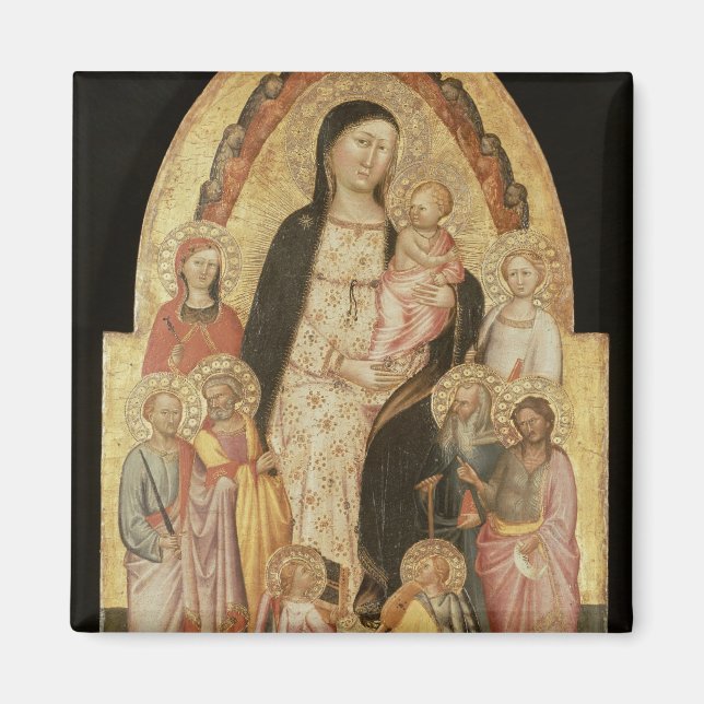 Aimant Madonna et l'enfant intronisé (Devant)