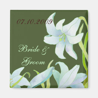 Aimant Madonna Lily Mariage Sauvez la date