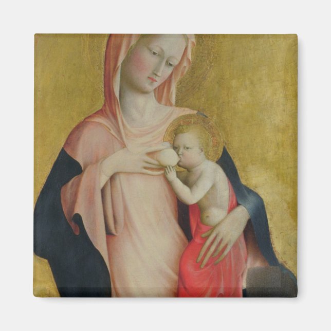 Aimant Madonna of Humility, c.1410 (température sur panne (Devant)