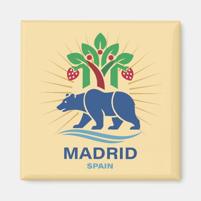 Aimant Madrid Espagne Europe (Devant)