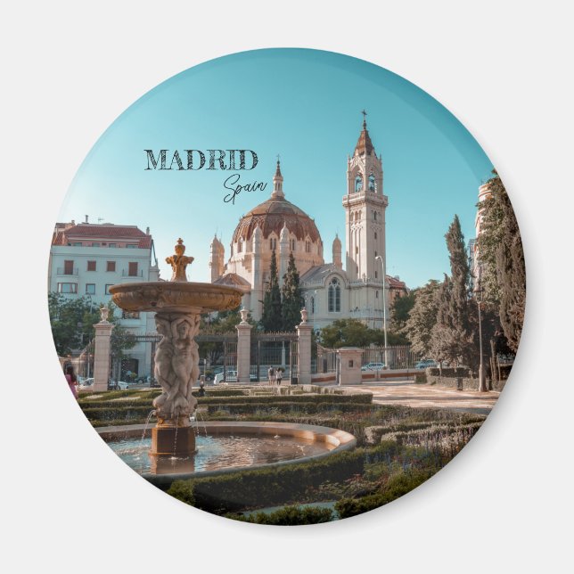 Aimant Madrid Espagne Tourisme souvenir (Devant)