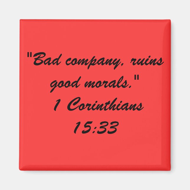 Aimant Mag de devis biblique (Devant)