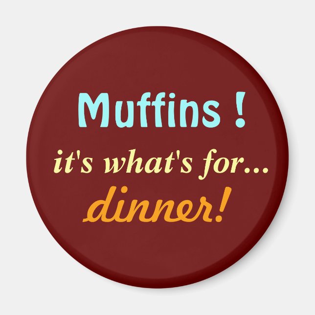 Aimant Mag de muffins. (Devant)