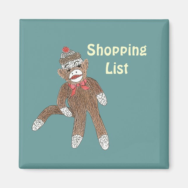 Aimant Magasin Sock singe liste magnétique (Devant)