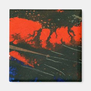 Aimant Magazine d'art Abstrait "Feu de marais n° 5"