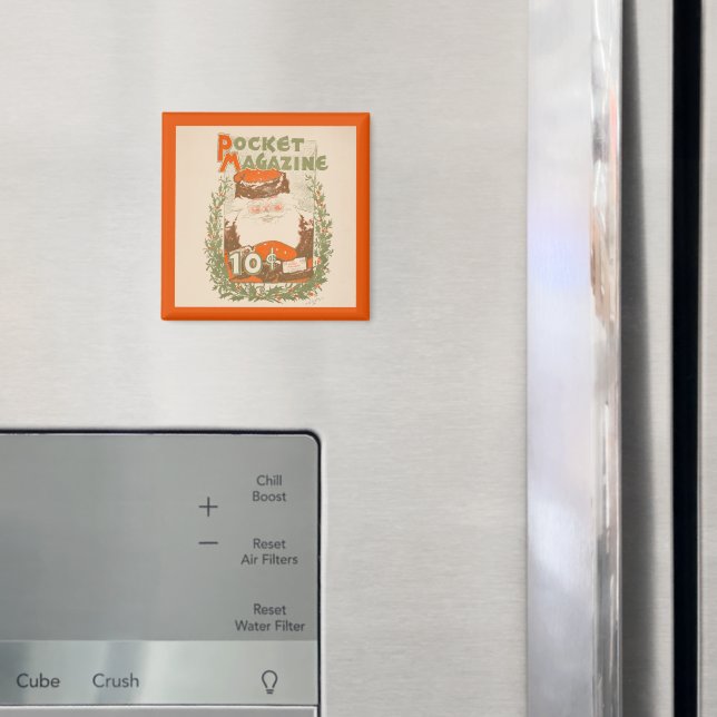 Aimant Magazine de poche vintage Noël (In situ (réfrigérateur))