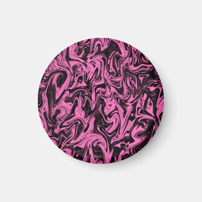Aimant Magenta et spirale noire (Devant)