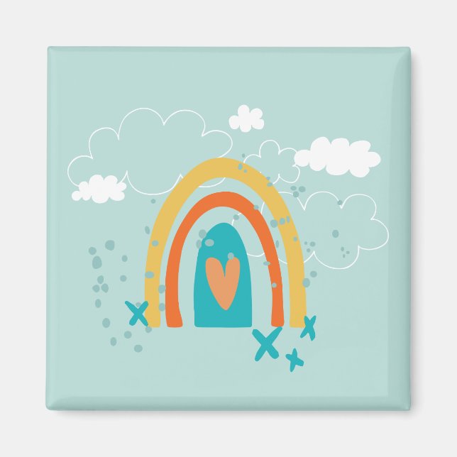 Aimant magnat arc-en-ciel (Devant)