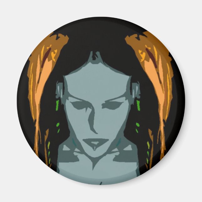 Aimant Magnat d'art vectoriel en brique numérique MB (Devant)