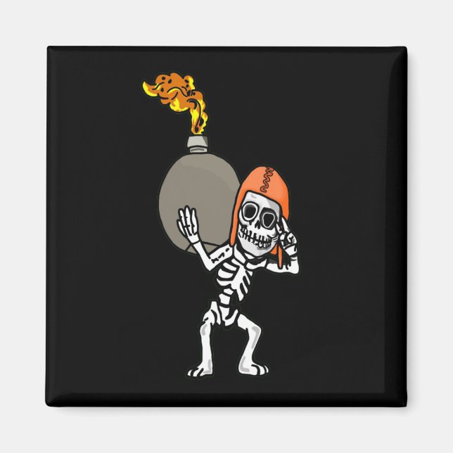 Aimant Magnat de bombe de squelette (Devant)