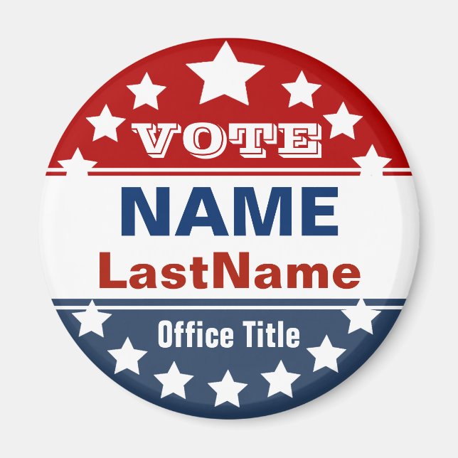 Aimant Magnat de campagne personnalisé (Devant)