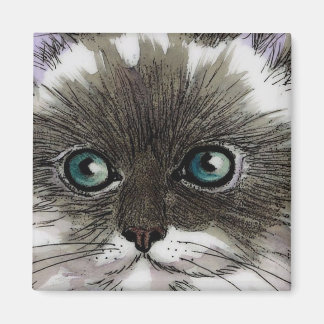 Aimant Magnat de chat bleu