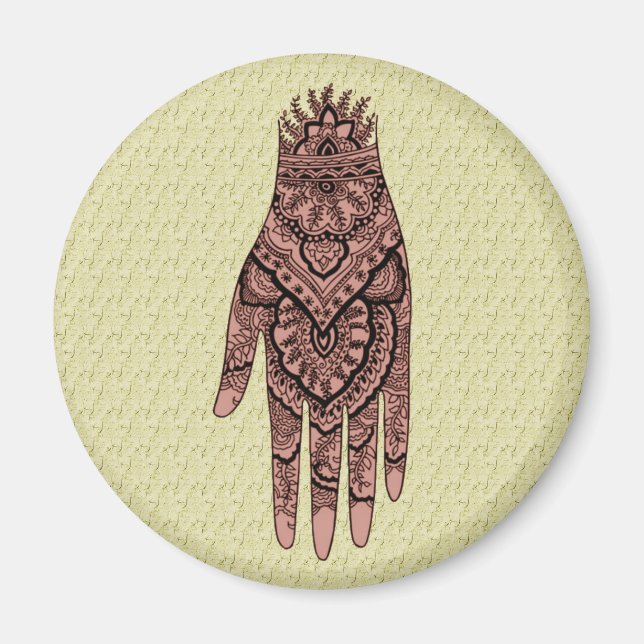 Aimant Magnat de conception d'art de tatouage à la main M (Devant)