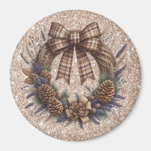 Aimant Magnat de couronne de pin